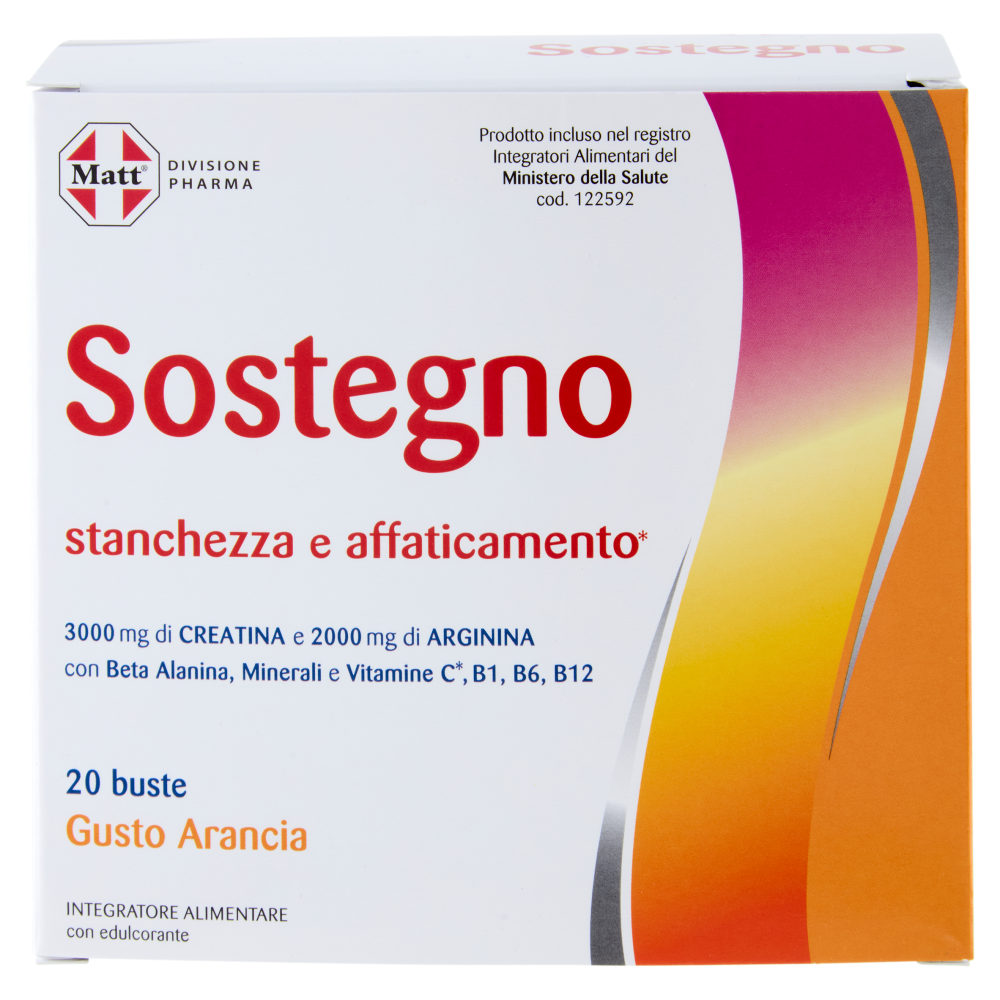 Matt Divisione Pharma Sostegno 20 buste Gusto Arancia 160 g