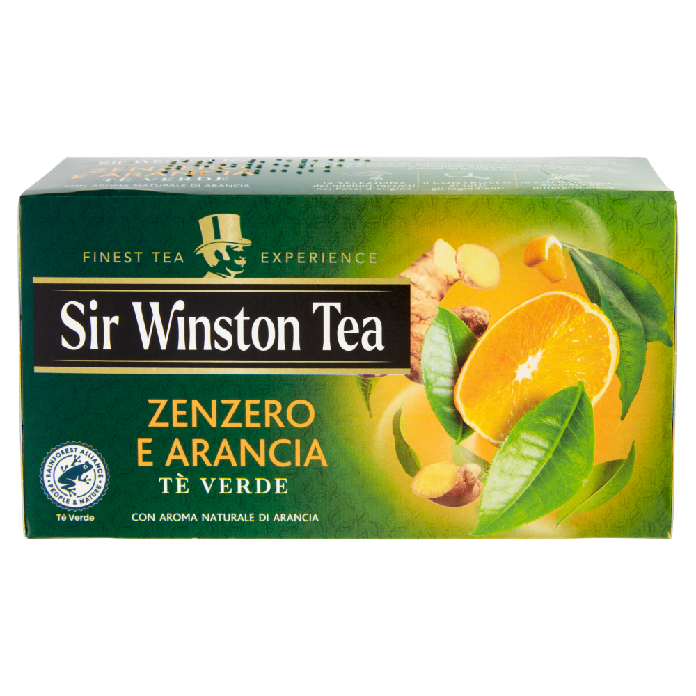 Sir Winston Tea Zenzero e Arancia Tè Verde 20 x 1,75 g
