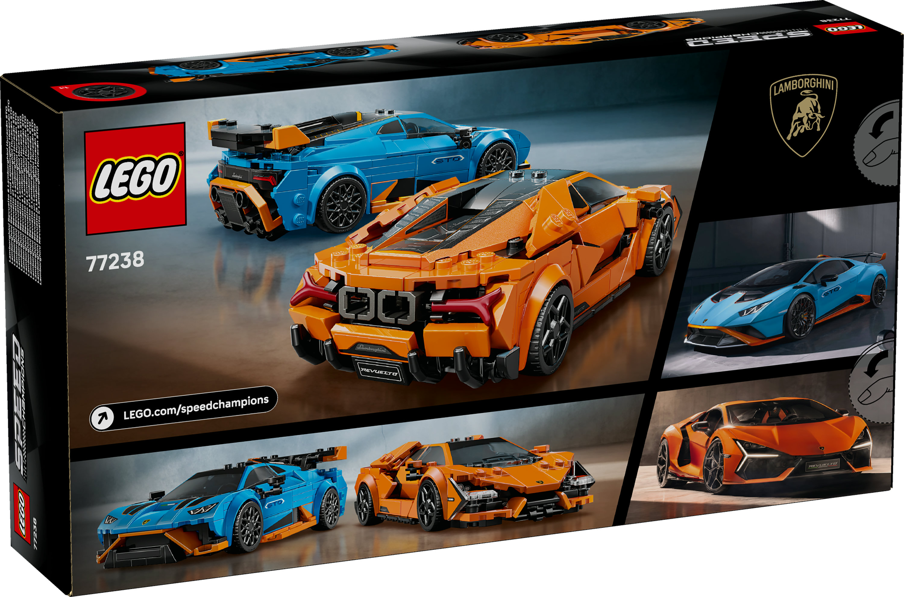LEGO Speed Champions Lamborghini Revuelto e Huracán STO