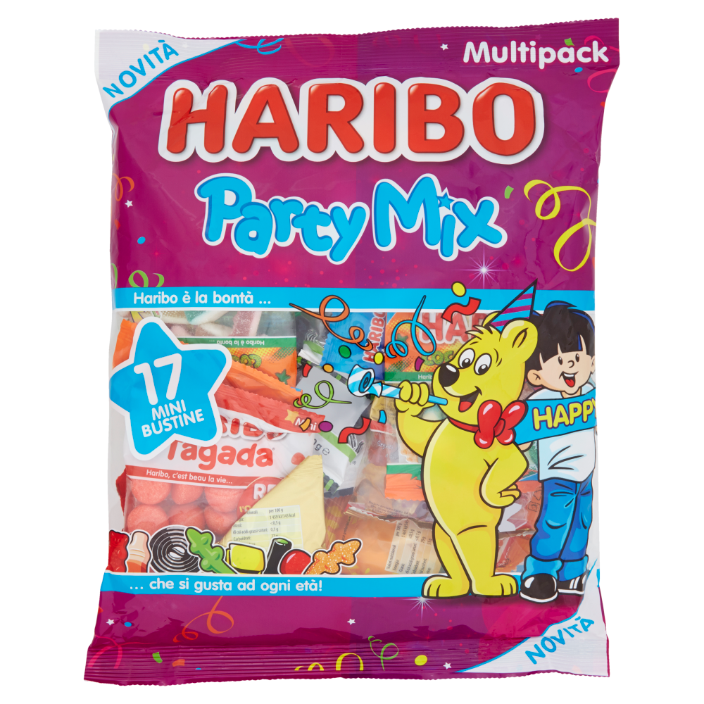 Haribo Party Mix 17 Mini Bustine 740 g