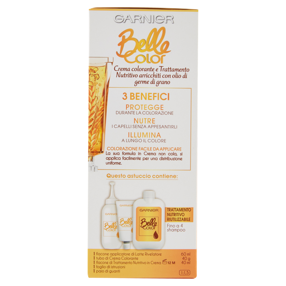 Garnier Belle Color Colore Luminoso, Tinta per Capelli Bianchi 2 Biondo Naturale
