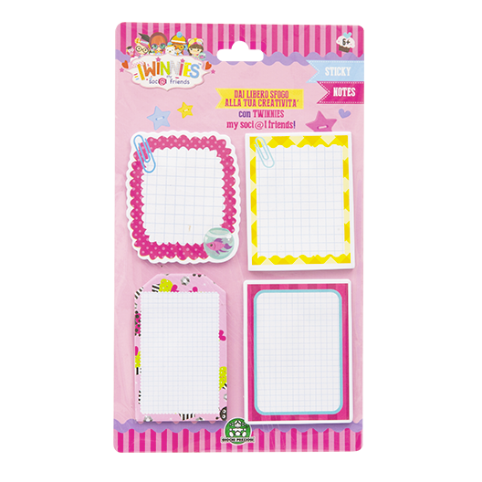 Giochi Preziosi Sticky Notes pouch autoadesiva Rettangolo Bianco Autoadesivo
