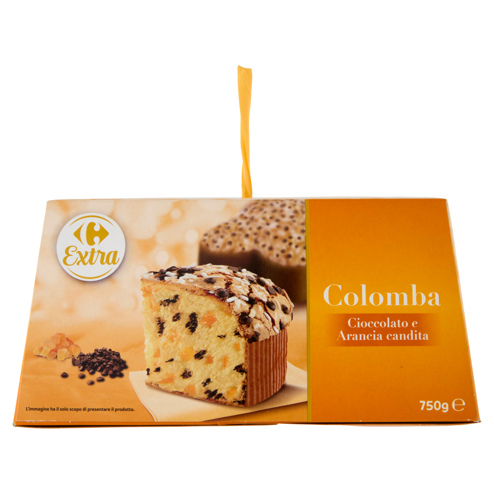 Carrefour Extra Colomba Cioccolato e Arancia Candita 750 g