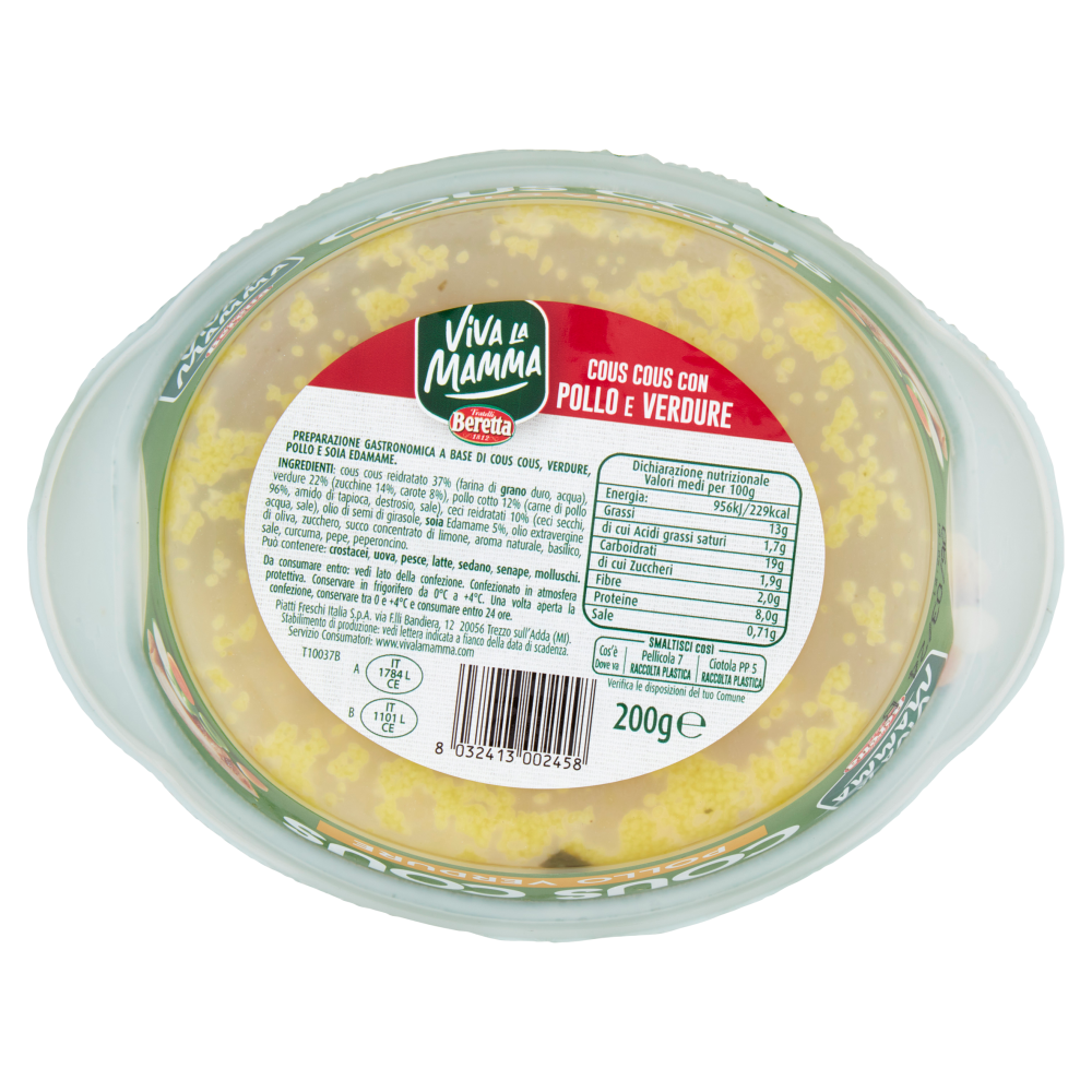 Viva La Mamma Cous Cous Pollo Verdura 200 g