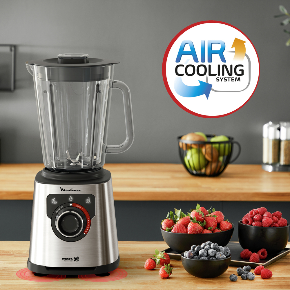 Moulinex LM871D Frullatore PerfectMix+ Silver con caraffa in vetro