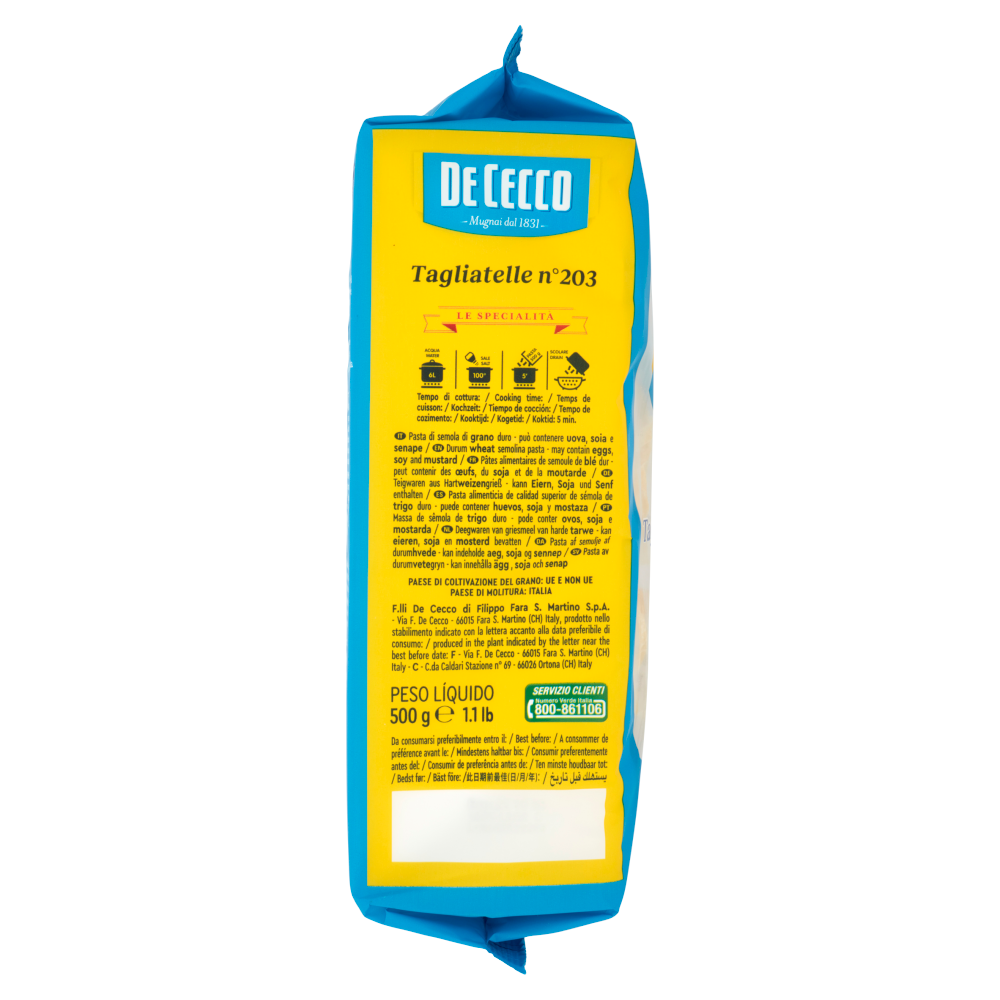 De Cecco Le Specialit&agrave; Tagliatelle n&deg;203 500 g