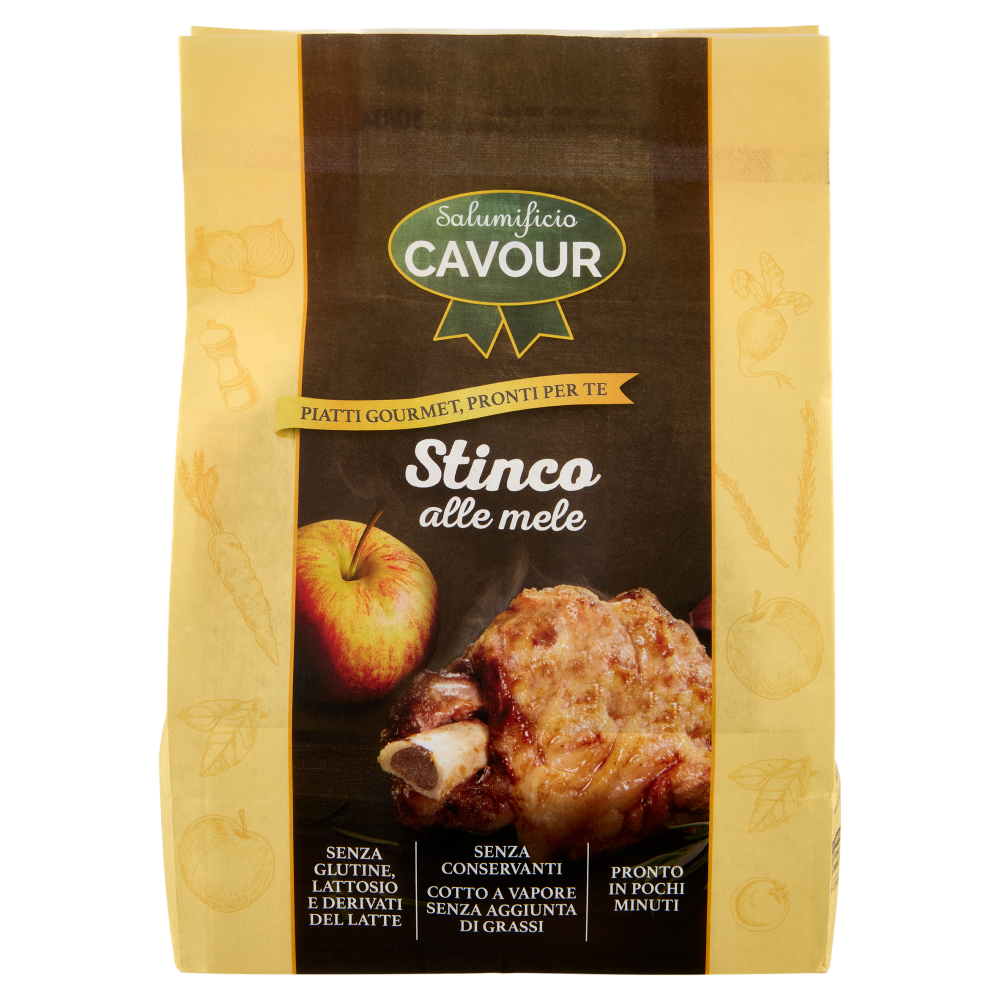 Salumificio Cavour Piatti Gourmet, Pronti per Te Stinco alle mele 650 g