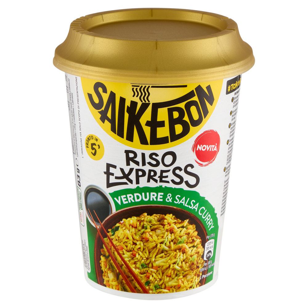 Saikebon Riso Express Verdure & Salsa Curry 83 g