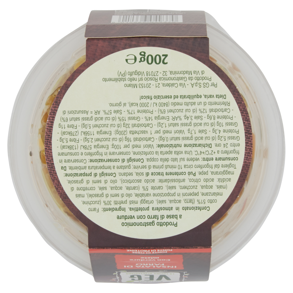 Carrefour Veg Insalata di Farro con verdure miste 200 g