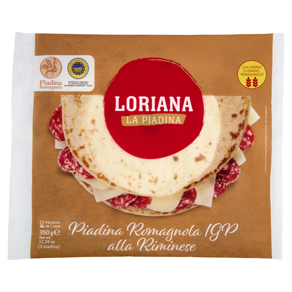 Loriana Riminese IGP 3 piadine 350 g