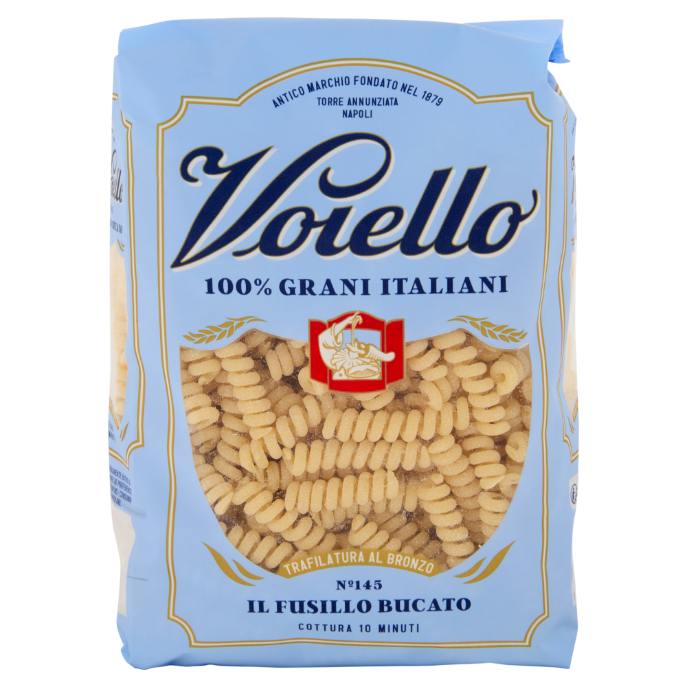 Voiello Pasta Il Fusillo Bucato N°145 Grani 100% Italiani Trafilata Bronzo 500g