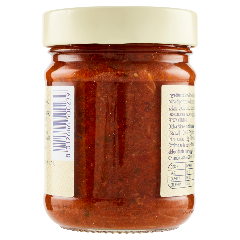 Terre d'Italia Ragù con carne di razza Chianina 200 g