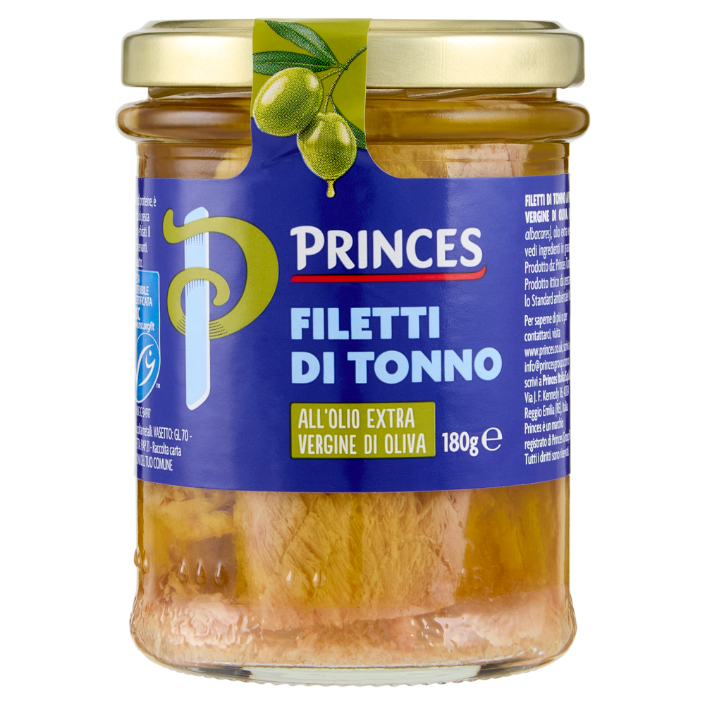 Princes Filetti di Tonno all'Olio Extra Vergine di Oliva 180 g