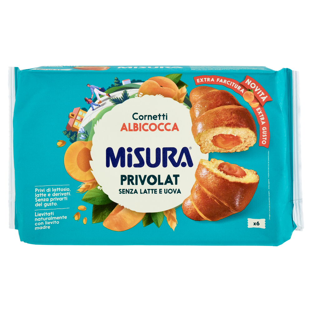 Misura Privolat 6 Cornetti Albicocca 298 g