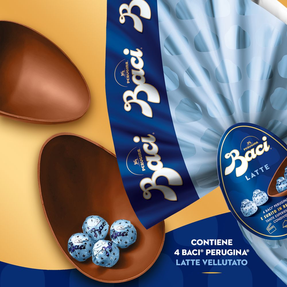 Uovo di Pasqua Cioccolato al Latte con Sorpresa e 4 Cioccolatini 265g