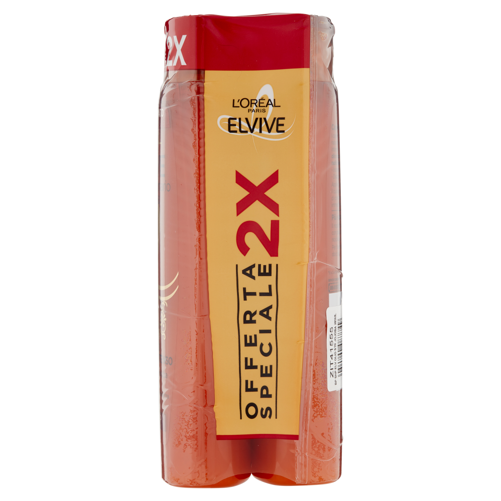 L'Or&eacute;al Paris Shampoo Elvive Olio Straordinario Jojoba, per Capelli Molto Secchi, Confezione da 2