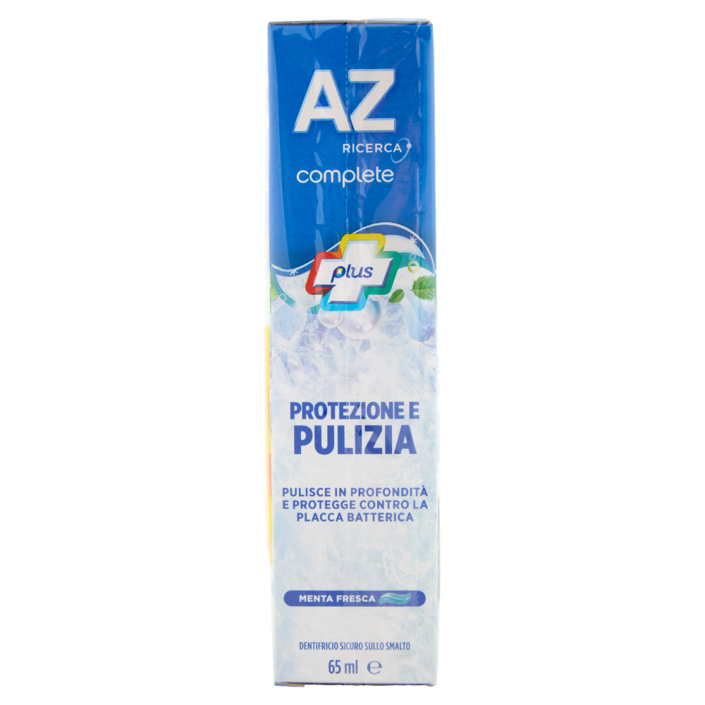 AZ Ricerca Dentifricio Complete Plus Protezione e Pulizia Menta Fresca 3 x 65 ml