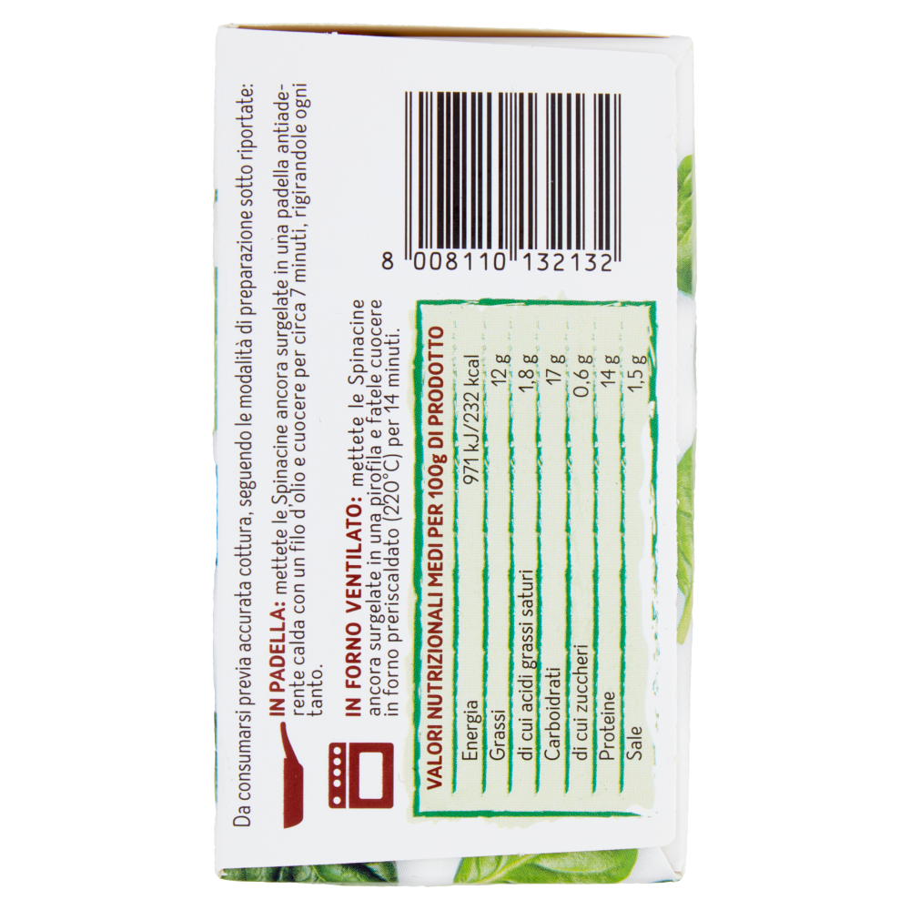 Aia Spinacine Originali Cotoletta con Pollo, Tacchino e Spinaci Surgelate 300 g