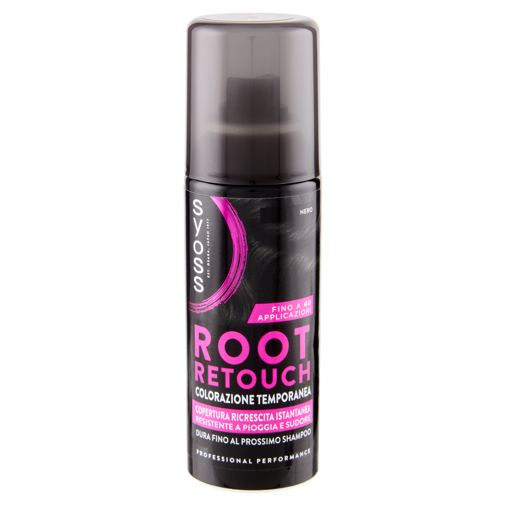 Syoss Root Retouch Colorazione Temporanea Nero 120 ml