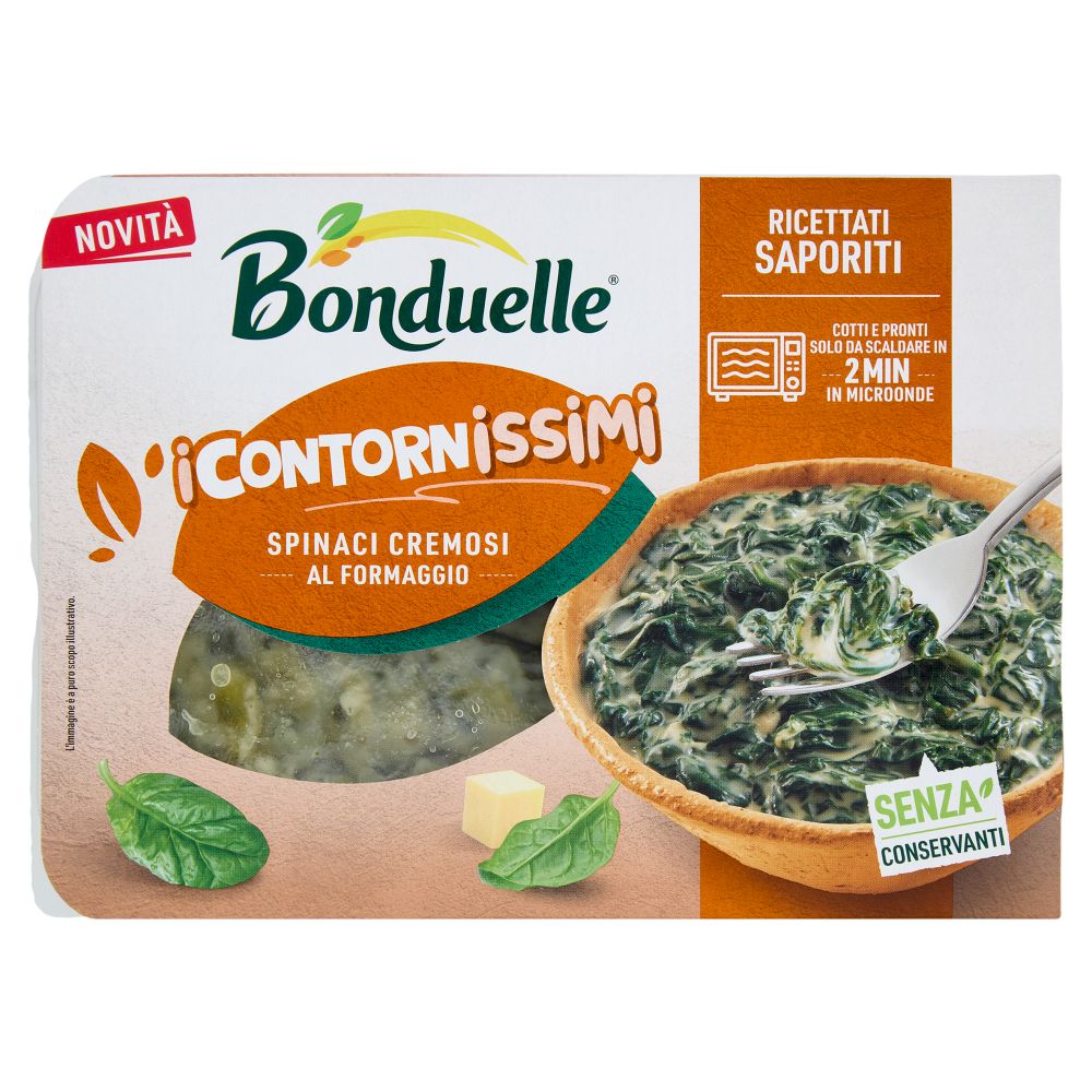 Bonduelle i Contornissimi Ricettati Saporiti Spinaci Cremosi al Formaggio 220 g