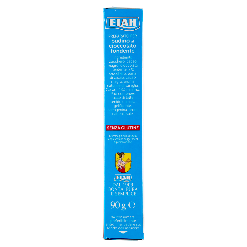 Elah Preparato per Budino al cioccolato fondente 90 g