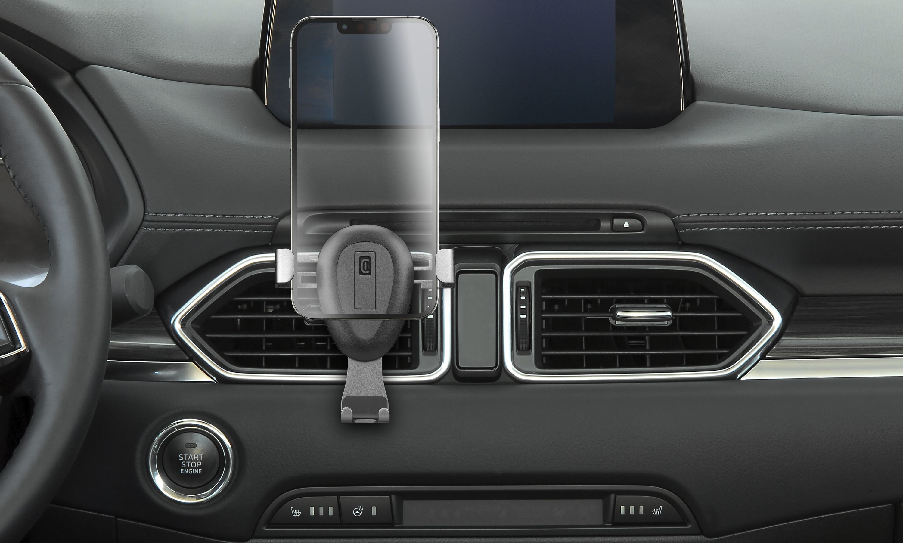Cellularline Slide - Universal Supporto smartphone da auto per alette di aerazione