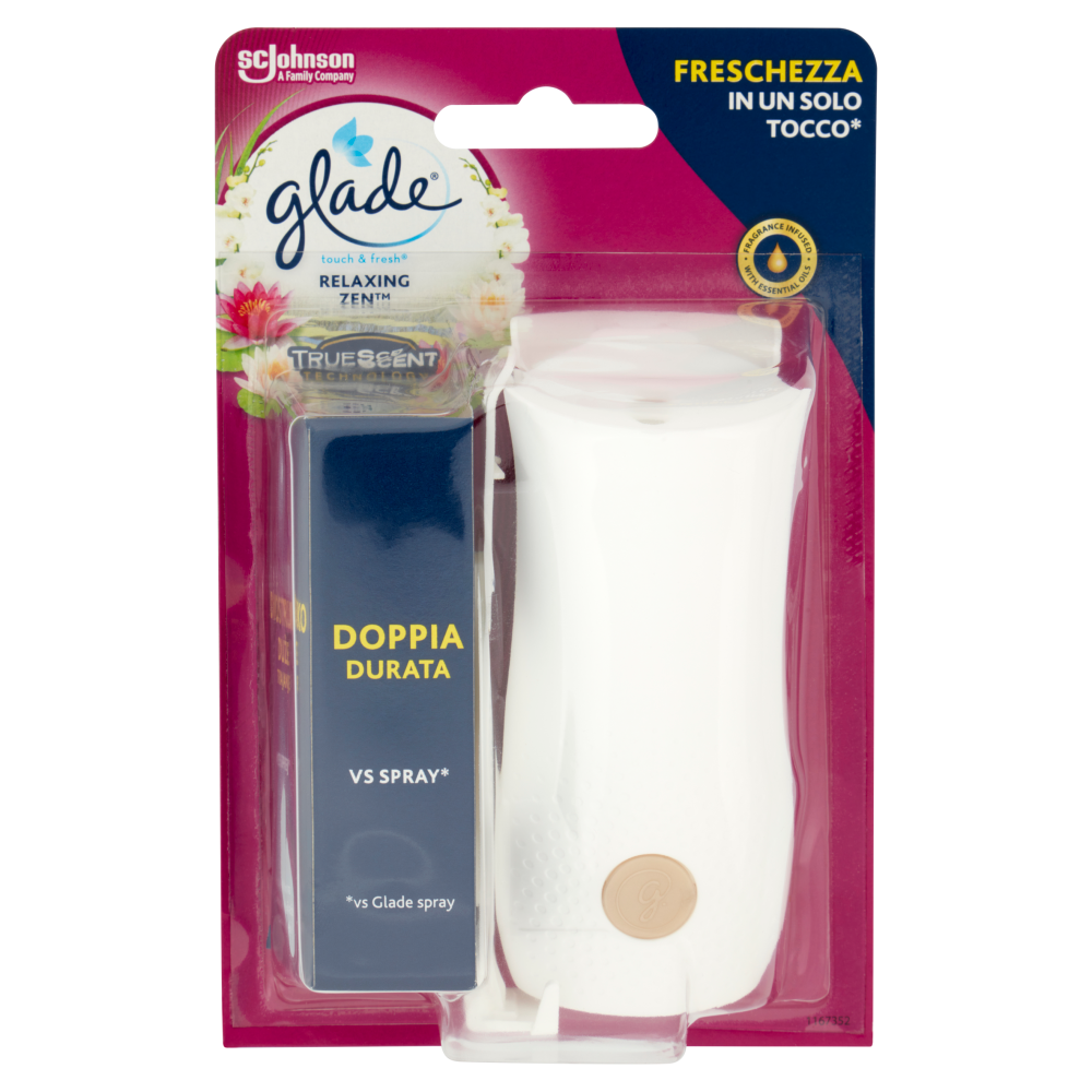 Glade Touch & Fresh Base, Profumatore per Ambienti istantaneo, Relaxing Zen 10 ml
