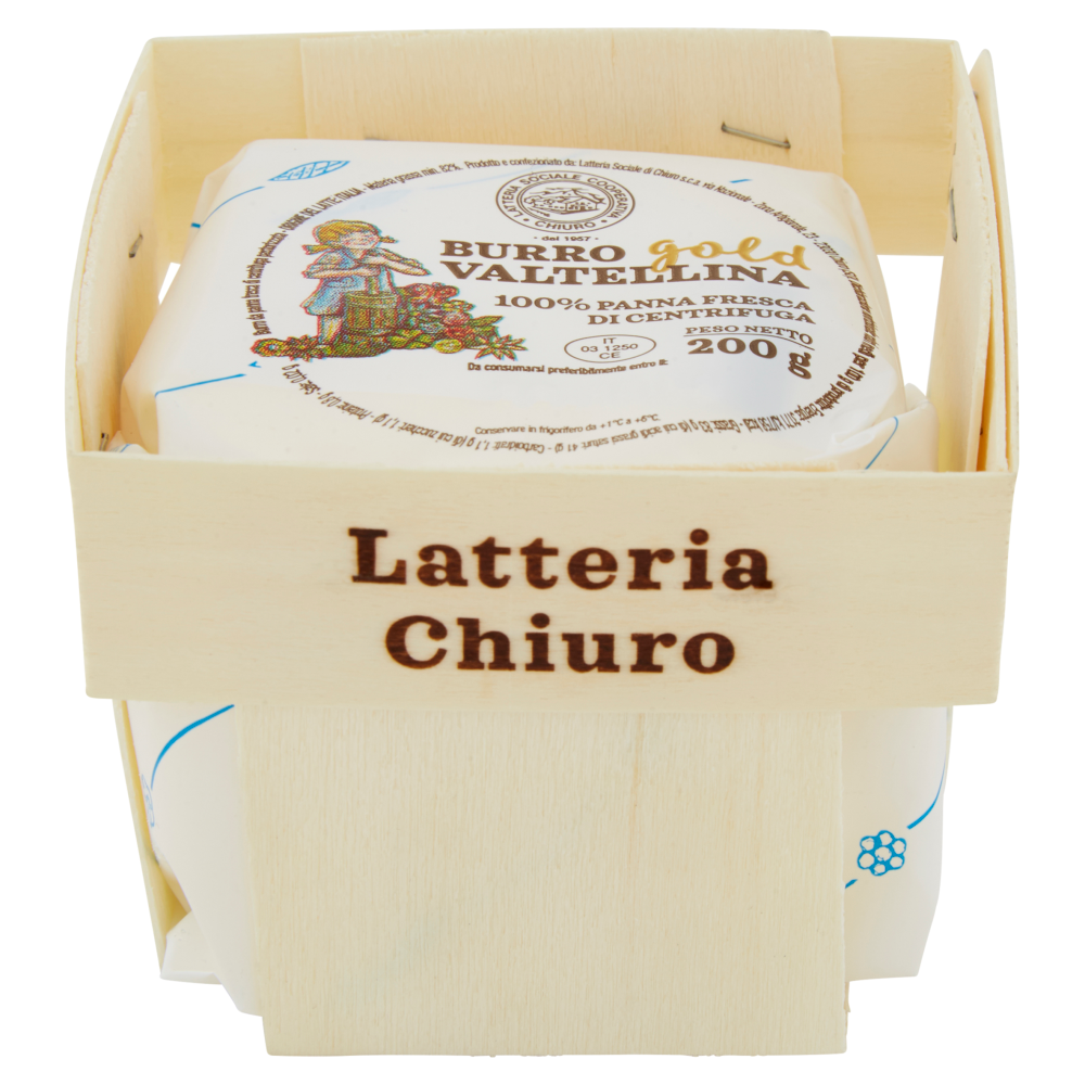 Latteria Sociale Cooperativa Chiuro Burro gold Valtellina 200 g