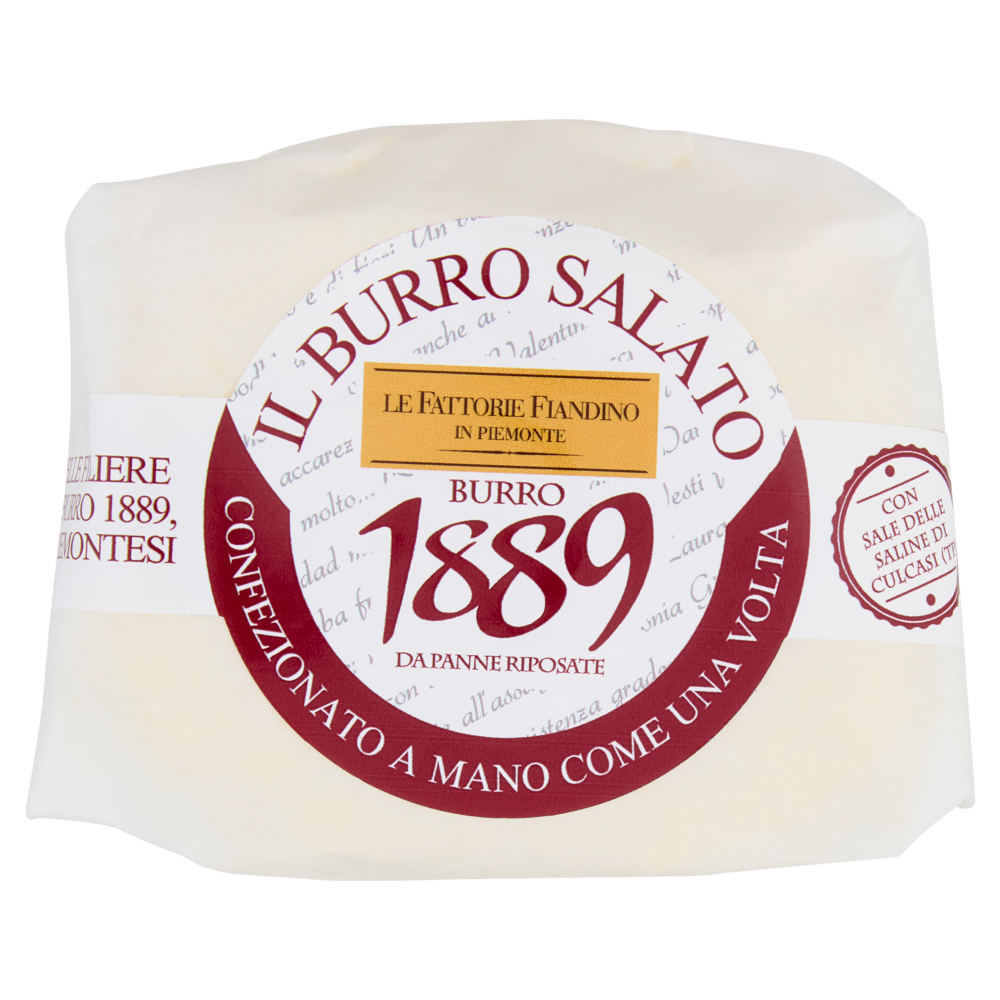 Le Fattorie Fiandino Burro 1889 il Burro Salato 100 g