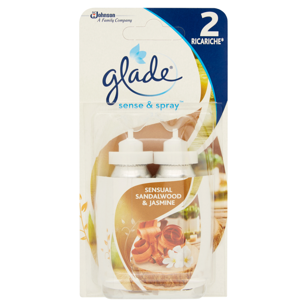 glade sense & spray 2 Ricariche Sensual Sandalwood & Jasmine 2 x 18 ml
