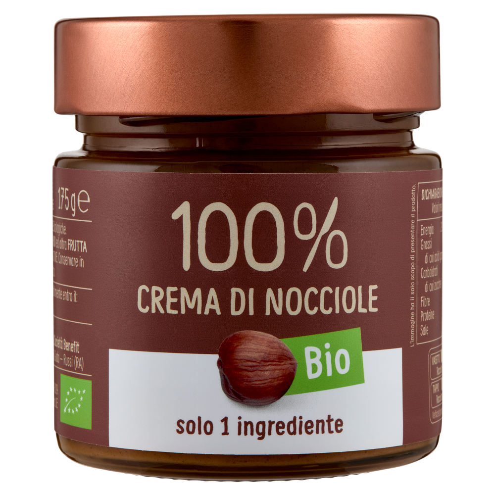 Euro Company 100% Crema di Nocciole Bio 175 g