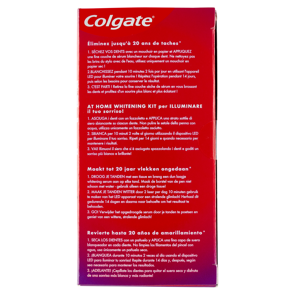 Colgate LED e siero sbiancante a casa Max White Ultimate Kit