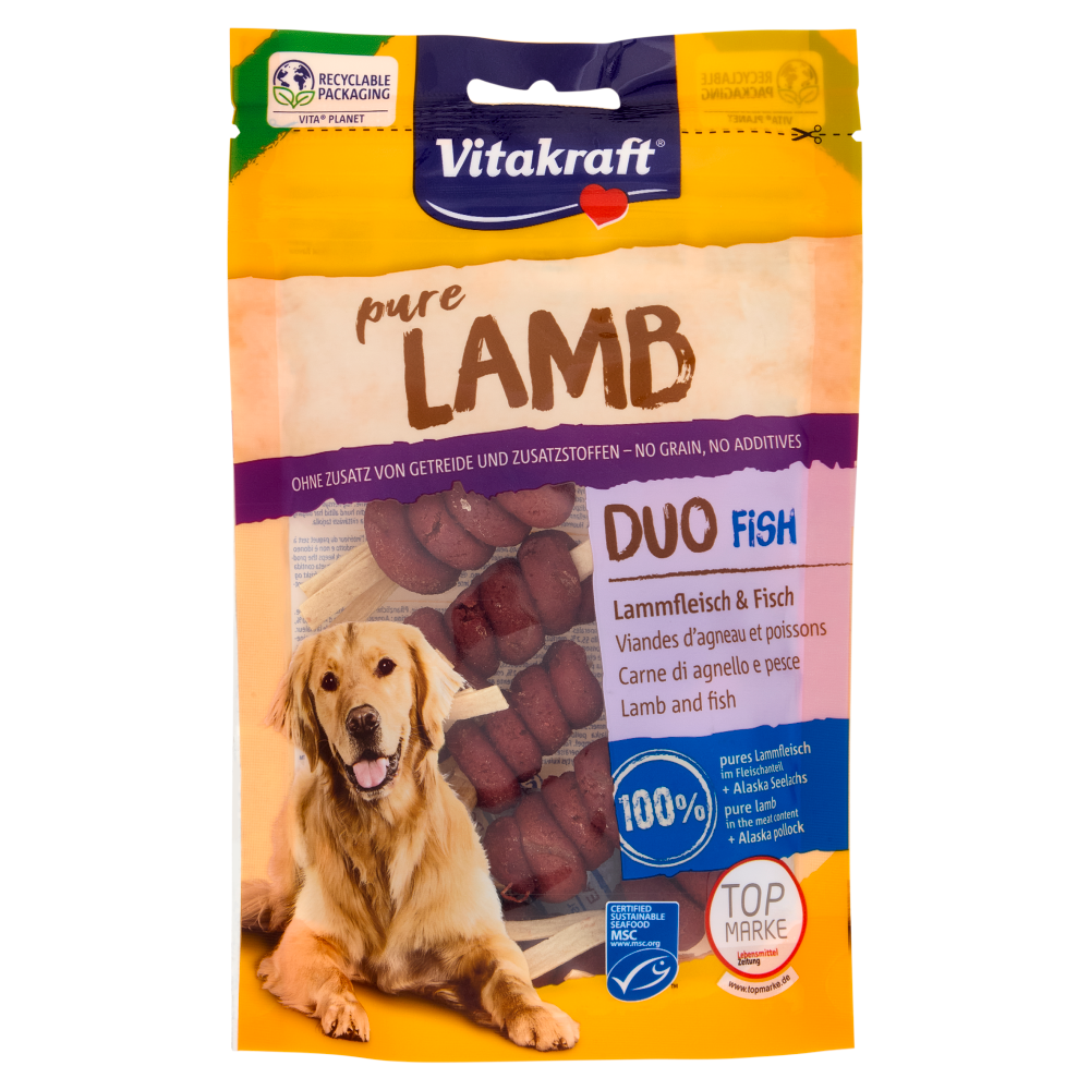 Vitakraft pure Lamb Duo Fish Carne di agnello e pesce 80 g