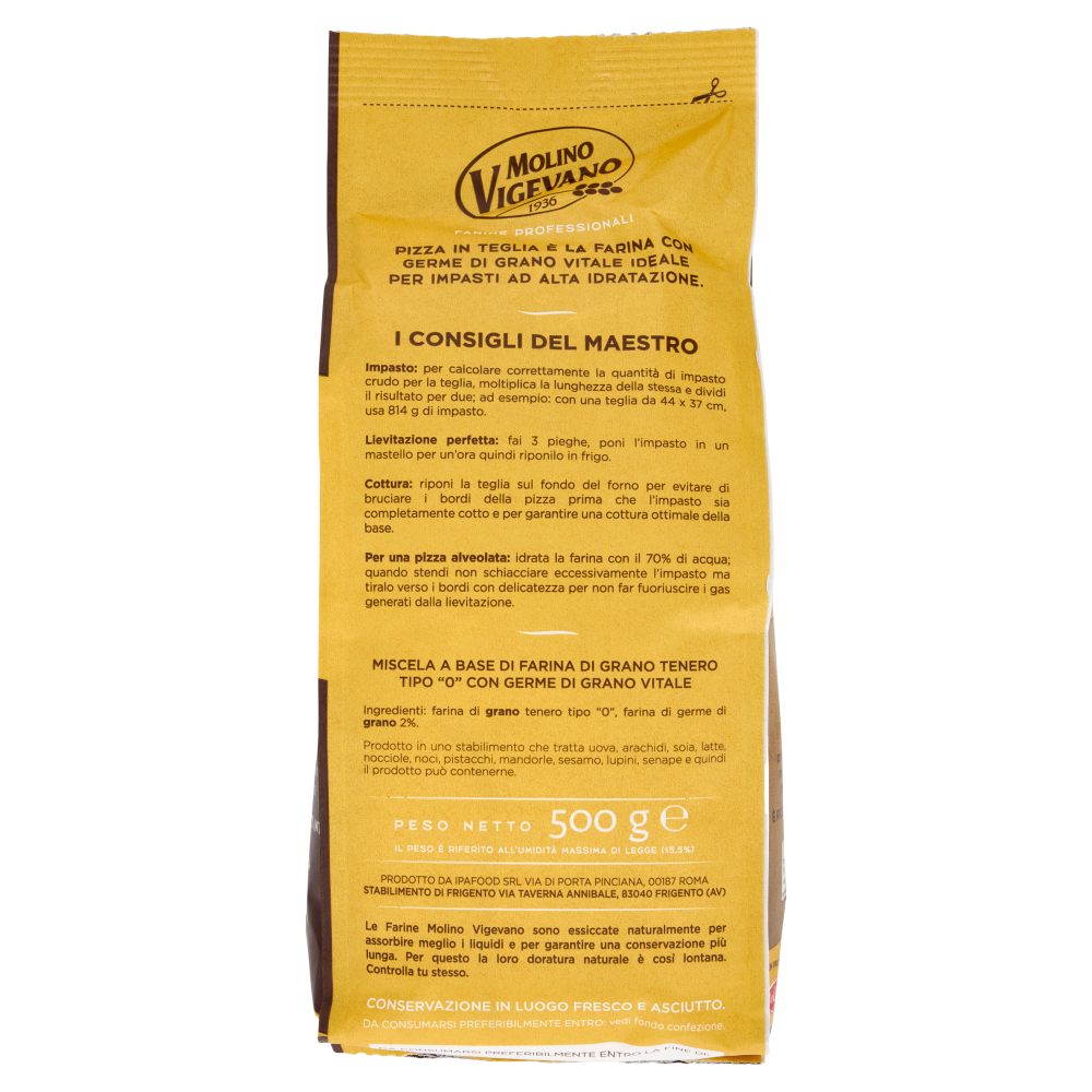 Molino Vigevano Farine Professionali Pizza in Teglia 500 g