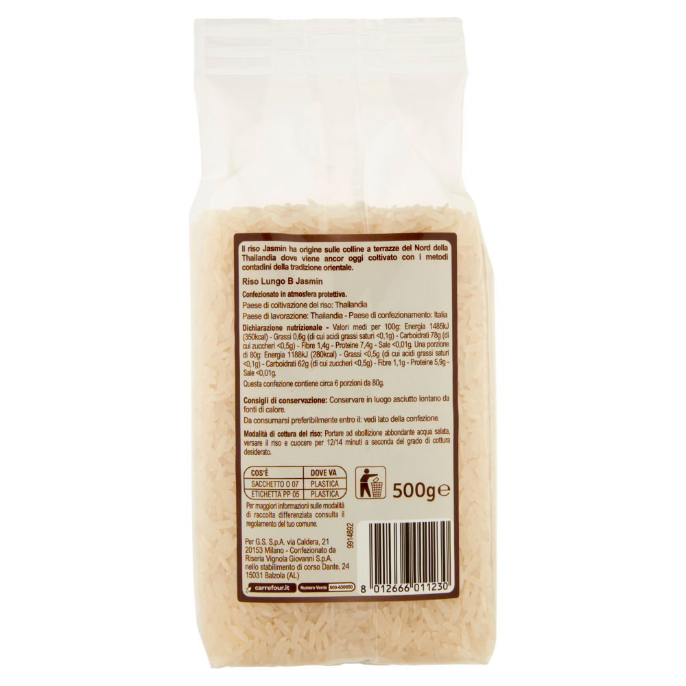 Carrefour Extra Riso Jasmin 500 g