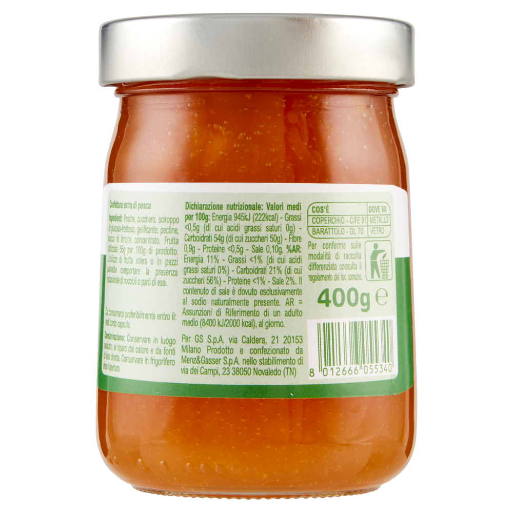 Carrefour Classic Confettura Extra di Pesca 400 g