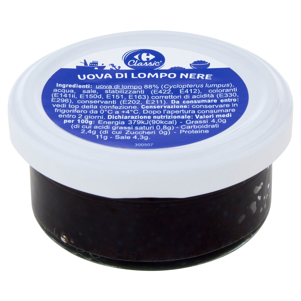 Carrefour Classic Uova di Lompo Nere 50 g