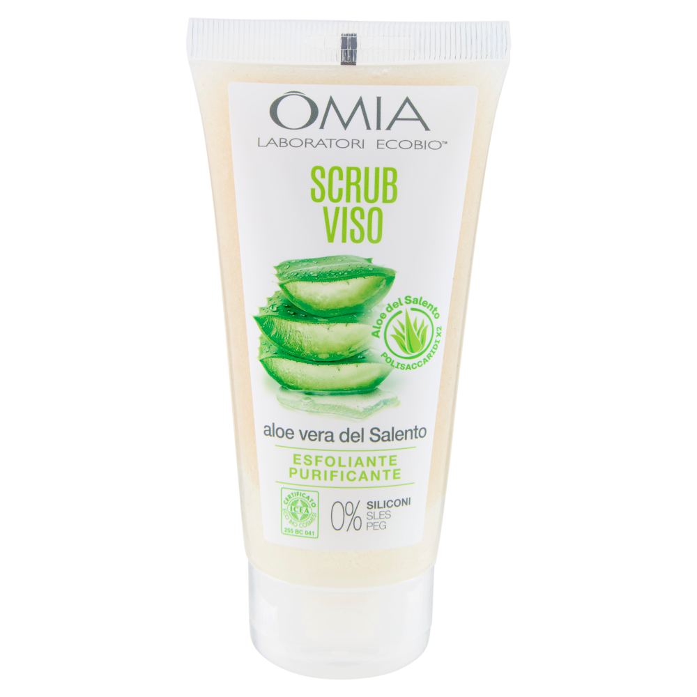 Omia Laboratori Ecobio Scrub Viso aloe vera del Salento 75 ml