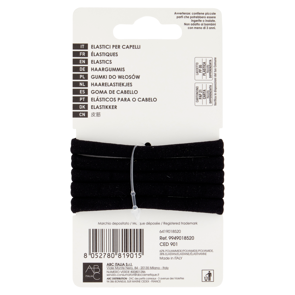 Franck Provost Elastici per Capelli 5 pz