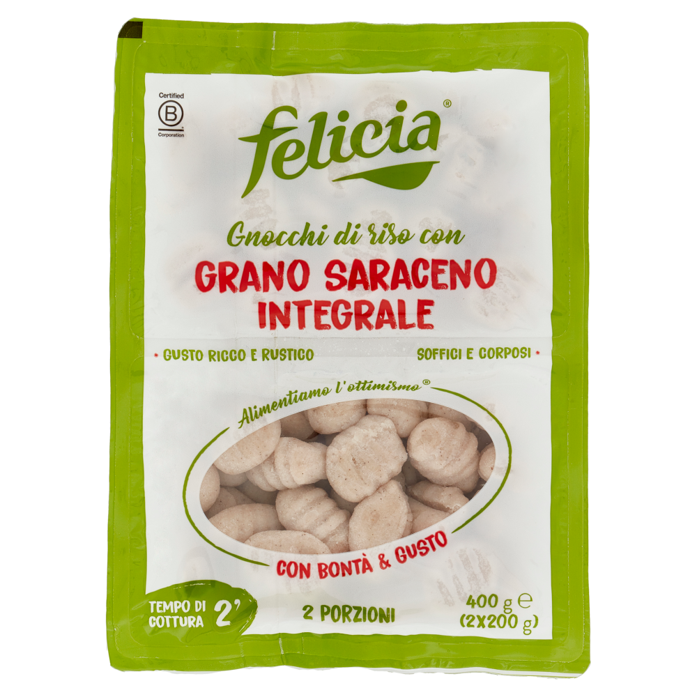 felicia Gnocchi di riso con Grano Saraceno Integrale 2 x 200 g
