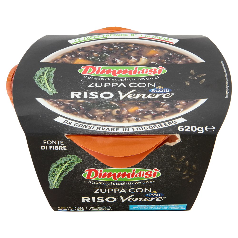 DimmidiSì Zuppa con Riso Venere 620 g