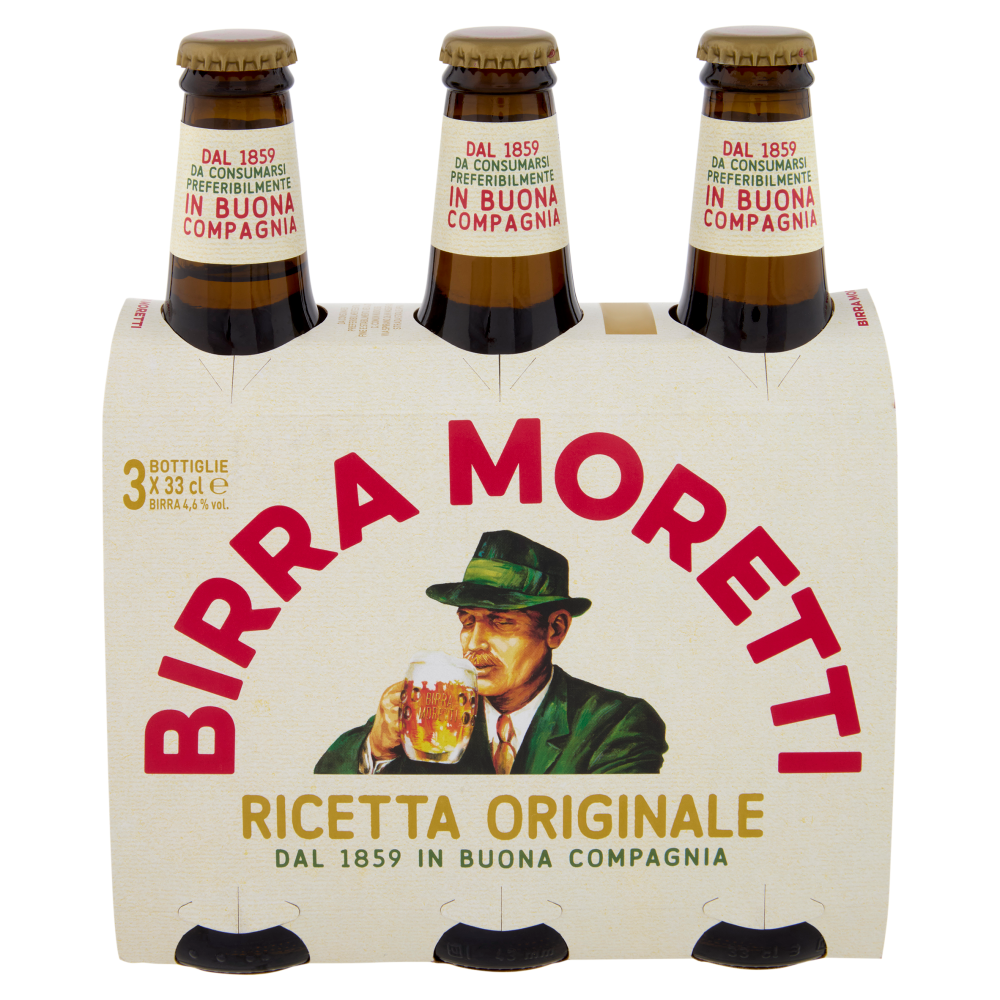Birra Moretti Ricetta Originale 3 x 33 cl