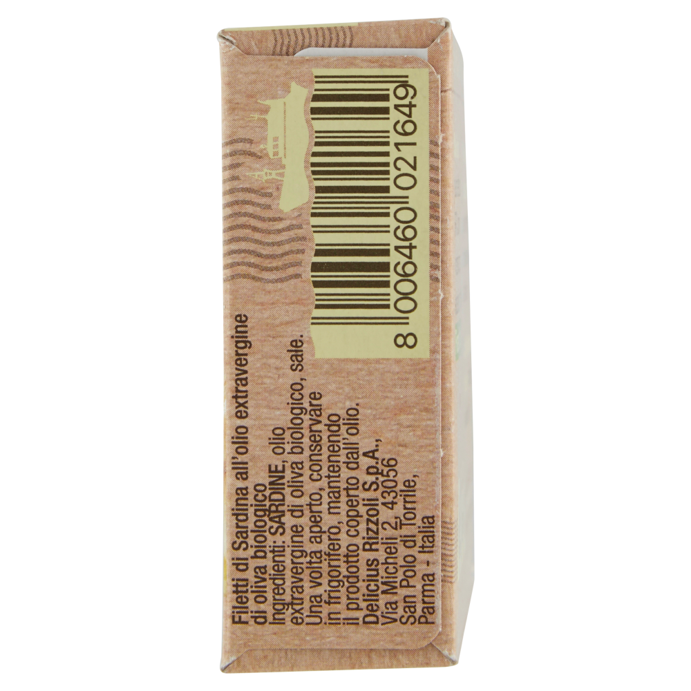 Delicius Filetti di Sardina all'olio extravergine di oliva biologico 90 g