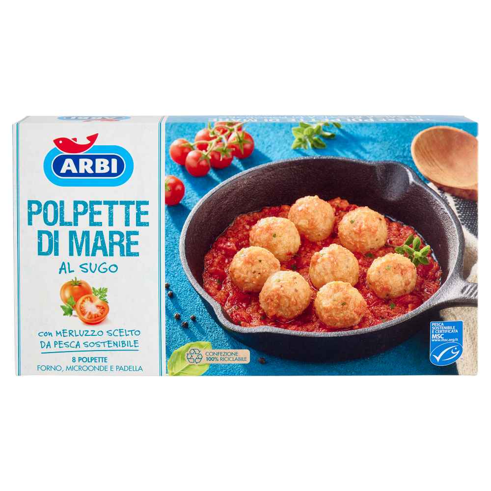 Arbi Polpette di Mare al Sugo 8 Polpette 400 g