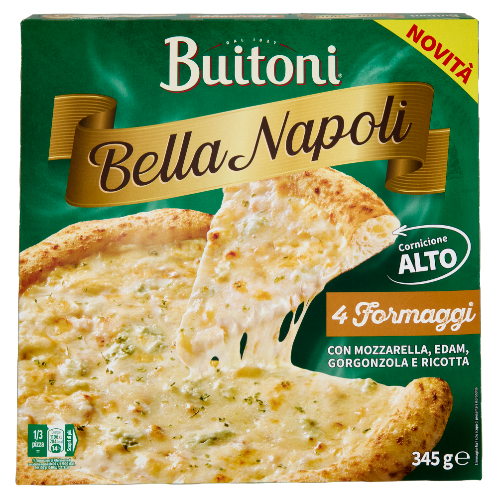 Buitoni Bella Napoli 4 Formaggi Pizza surgelata 345 g