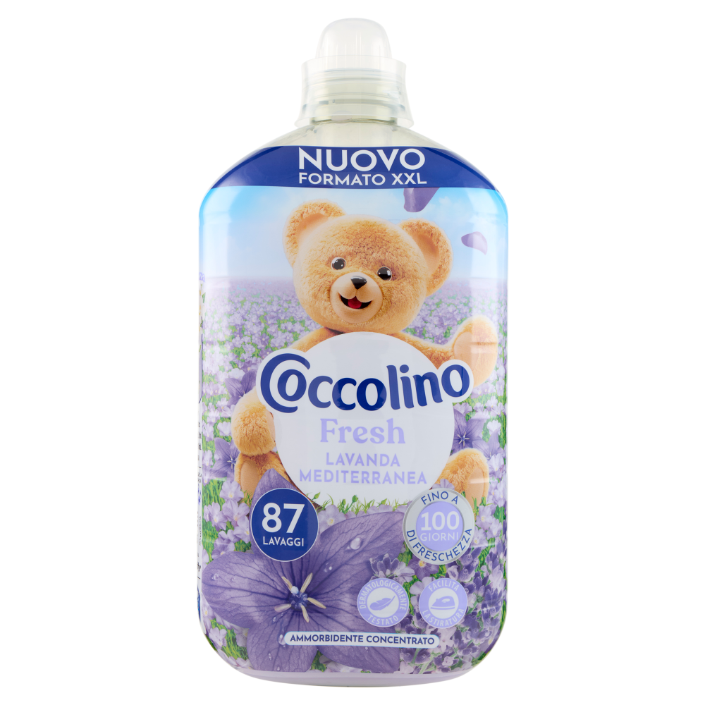 Coccolino Ammorbidente Concentrato Fresh Lavanda Mediterranea 87 Lavaggi 1827 ml