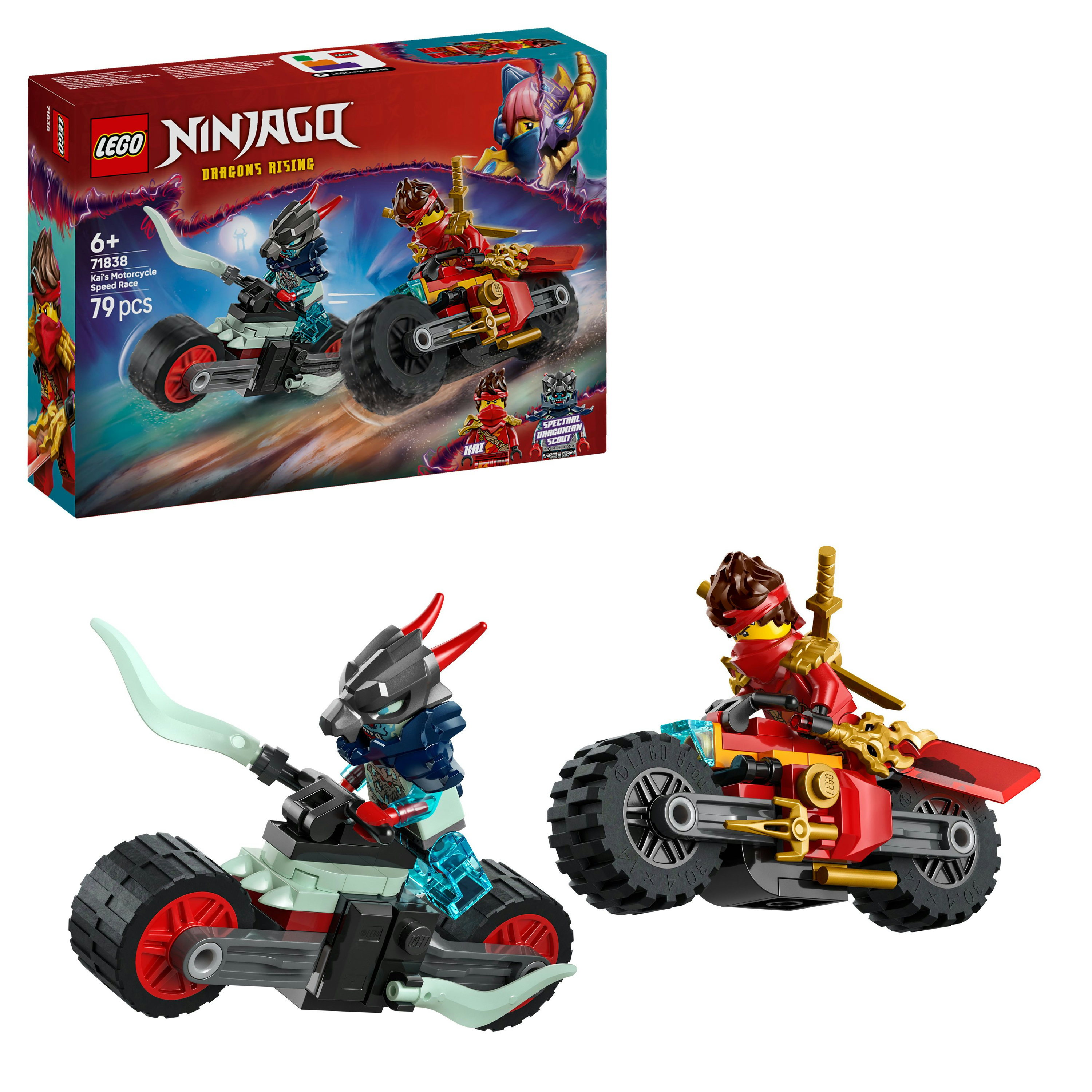 LEGO NINJAGO Gara di velocità sulla moto di Kai