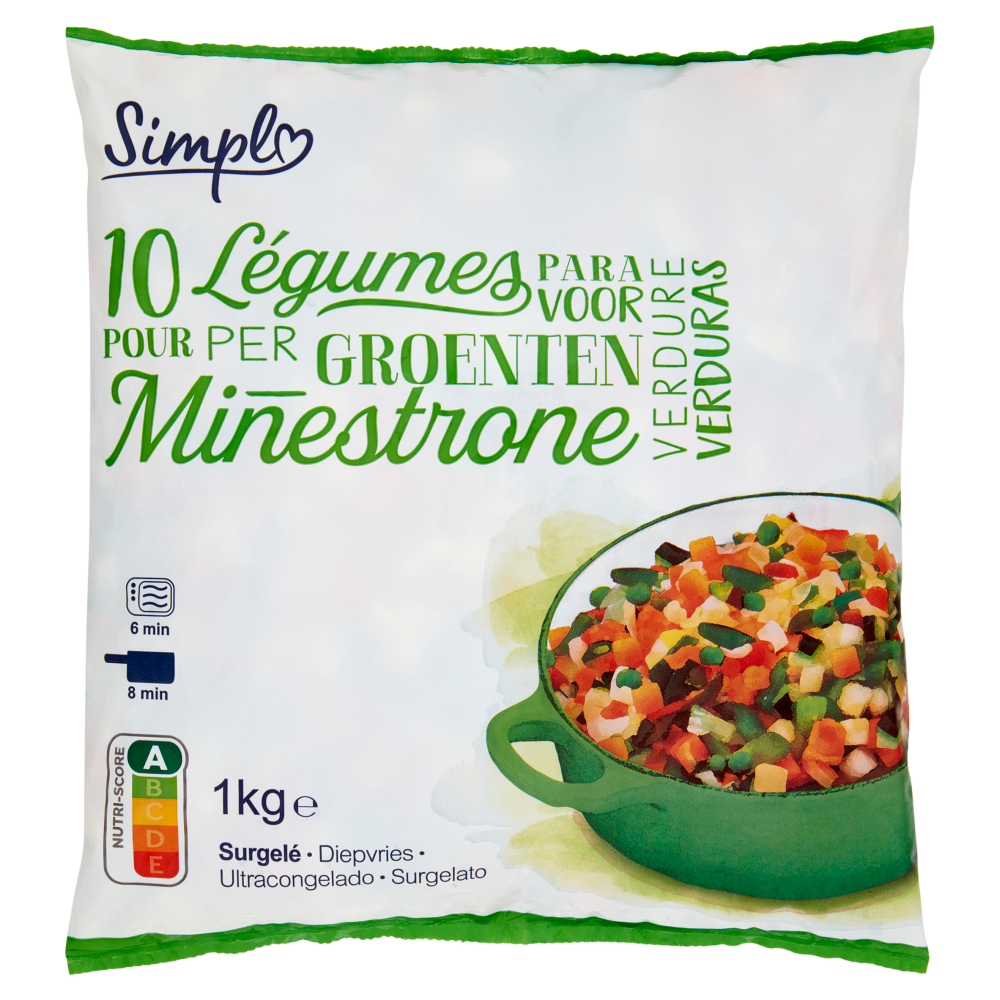 Simpl Minestrone 10 Verdure Surgelato 1 kg