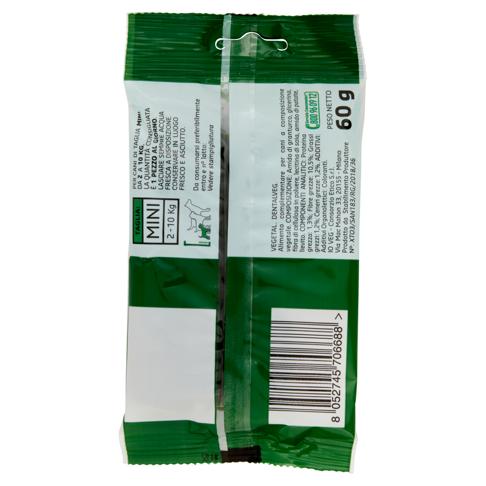 Amico Veg Dentalveg 100% Vegetal Mini 60 g