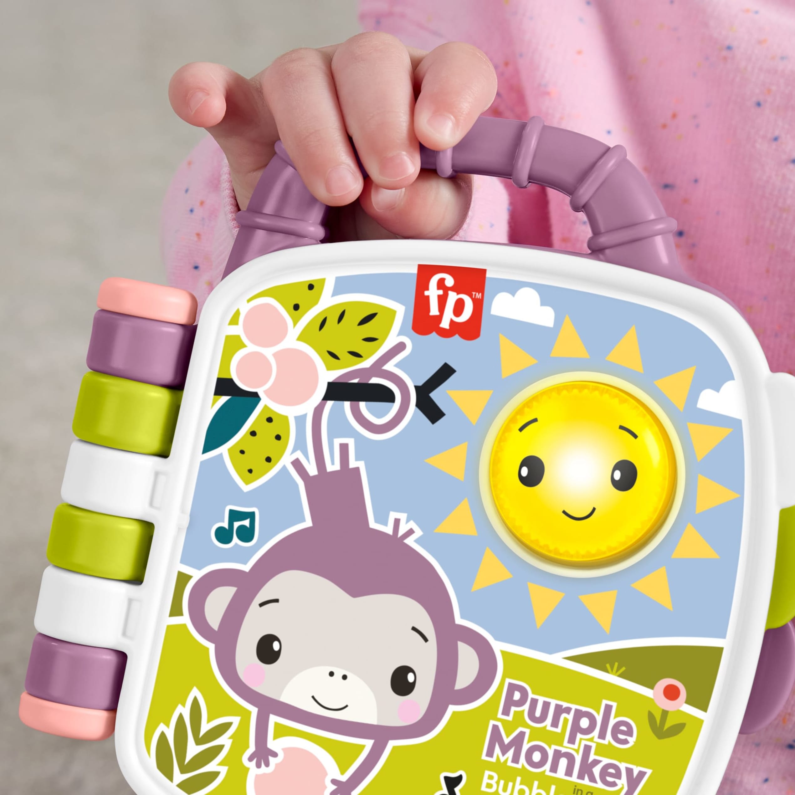 Fisher-Price Il Libro Delle Canzoncine Della Scimmietta Viola Per Neonati E Bambini Con Luci E Suoni, Versione Italiana